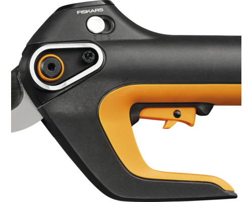 Vue détaillée d'un sécateur Fiskars