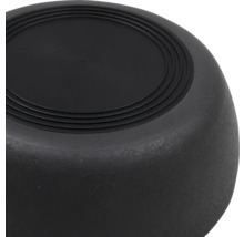 Schwarzer Topf aus Kunststoff