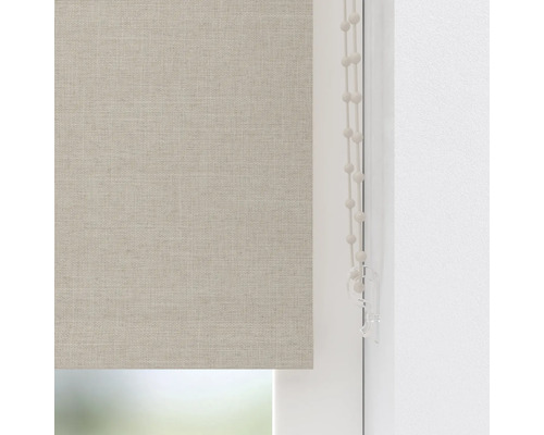 Textilrollo an der Fënster mat Kettenzug