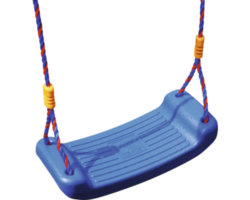 Siège de balançoire en plastique avec suspension à cordes pour aire de jeux pour enfants