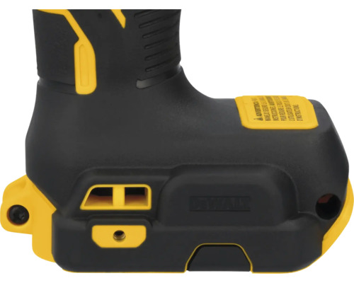 Detailansicht eines schwarzen und gelben Elektrowerkzeugs