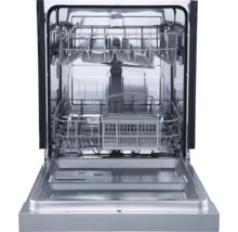 Offener Geschirrspüler mit Geschirrkörben