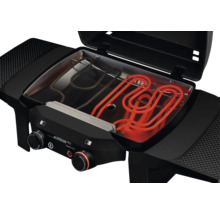 Barbecue électrique avec deux éléments chauffants