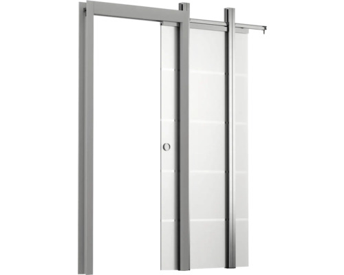 Schiebetürsystem mit Glaspaneel