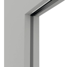 Detailansicht eines Türrahmens mit Schiebetürbeschlag