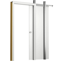 Porte coulissante avec ferrures pour l'intérieur