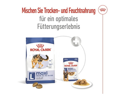 Royal Canin Maxi Adult Hunde Trocken- und Feuchtfutter für große Hunde