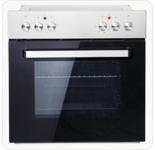 Cuisinière électrique avec plaque vitrocéramique et boutons rotatifs