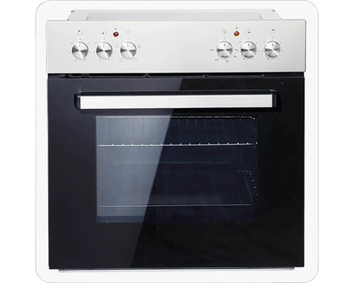 Cuisinière électrique avec plaque vitrocéramique et boutons rotatifs