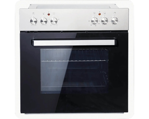 Four encastrable avec panneau de commande en haut et porte en verre