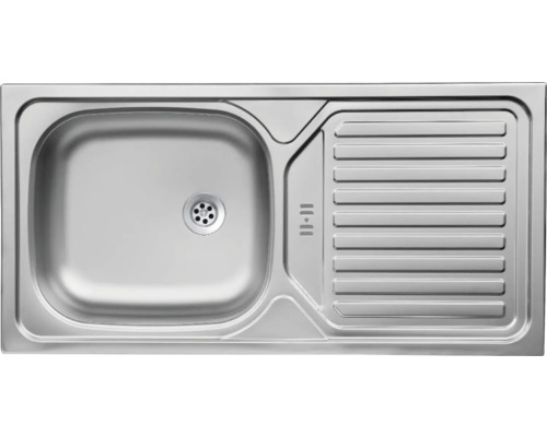 Évier en acier inoxydable avec égouttoir