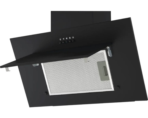 Hotte d'aspiration noire avec filtre