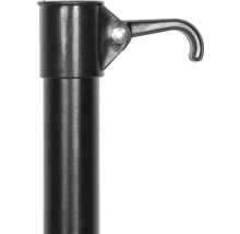 Embout de tringle à vêtements avec crochet