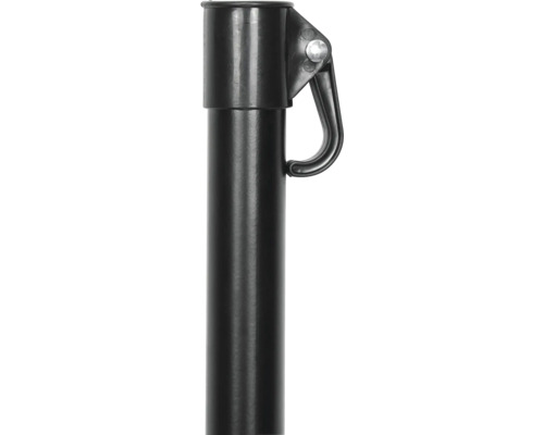 Poteau métallique avec crochet