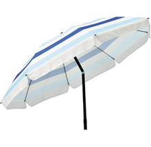 Parasol rayé avec support