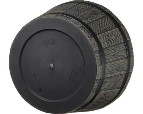 Blumentopf aus Kunststoff mit Holzoptik