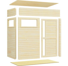 Kit de maison de jardin en bois avec fenêtre et porte