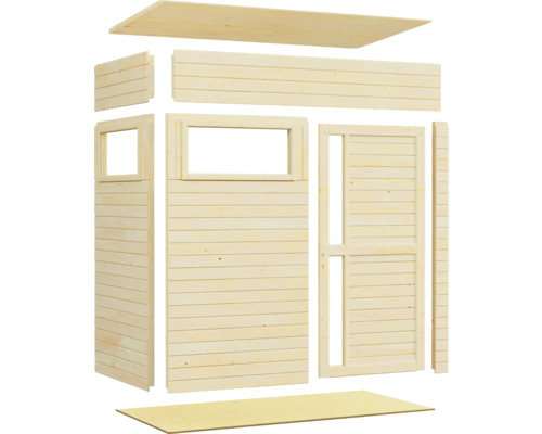 Kit de maison de jardin en bois avec fenêtre et porte