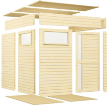 Pièces en bois individuelles pour une cabane de jardin