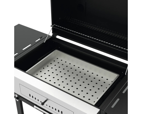 Holzkohlegrill mit Kohlewanne