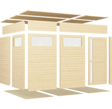 Kit de maison de jardin en bois avec fenêtres et porte à monter soi-même