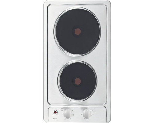 Plaque de cuisson électrique avec deux zones de cuisson