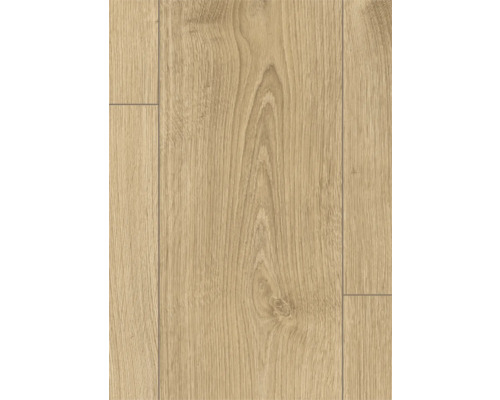 Gros plan d'un sol stratifié aspect bois