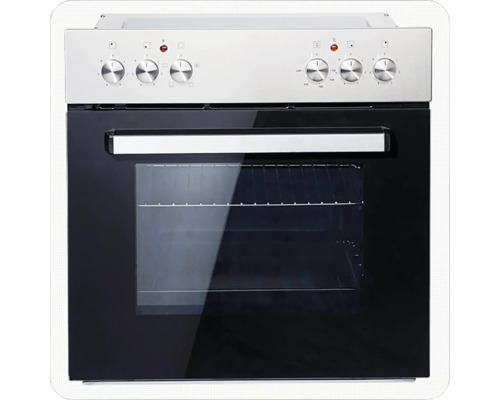 Backofen mit Bedienknöpfen und Glasfront