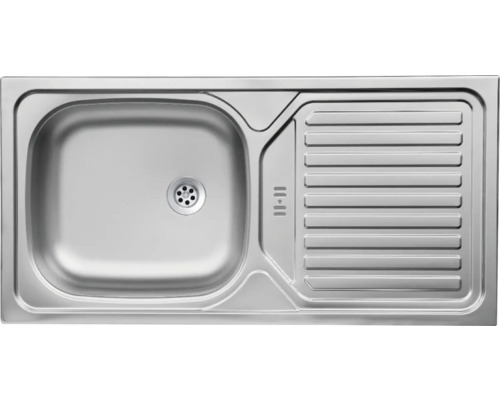 Edelstahlspüle mit Abtropffläche