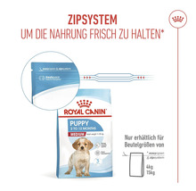 Royal Canin Puppy Medium Hundetrockenfutter mit Zip-System zur Frischhaltung