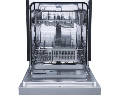 Offener Geschirrspüler mit Innenleben