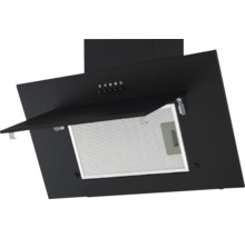 Schwarze Dunstabzugshaube für die Küche