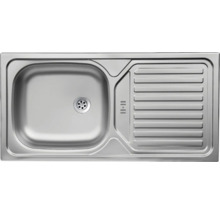 Évier en acier inoxydable avec égouttoir