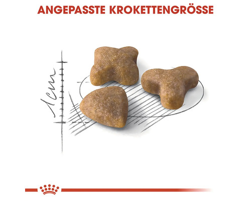 Krokettengröße angepasst für Tierfutter
