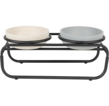 Doppelter Hundenapf mit Ständer für Haustiere