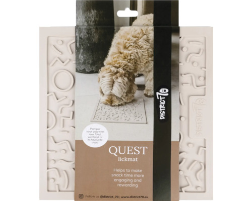 District 70 Quest Leckmatte für Hunde zur Fütterung von Nassfutter