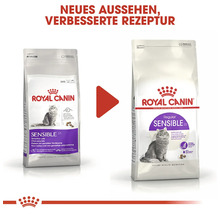 Zwei Säcke Royal Canin Sensible 33 Katzenfutter mit neuer Rezeptur