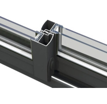 Detailansicht eines Schiebefensters