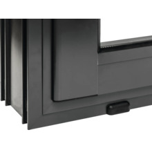 Detailansicht eines Schiebefensters