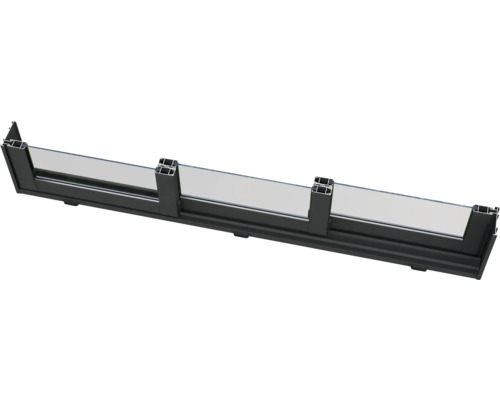 Garde-corps en verre avec cadre noir