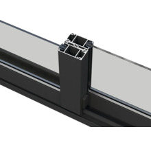 Detailansicht eines Fensterprofils mit Glas