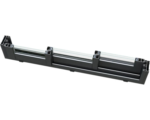 Profilé de fenêtre en aluminium avec verre