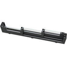 Querschnitt eines Fensterrahmens aus Aluminium mit Glas