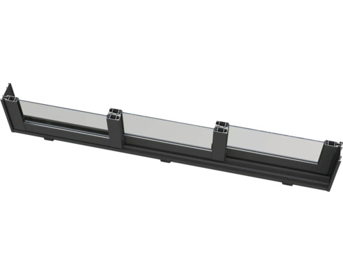 Garde-corps de balcon en aluminium avec insert en verre