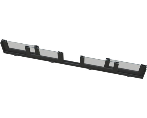 Garde-corps en verre avec profilé en aluminium