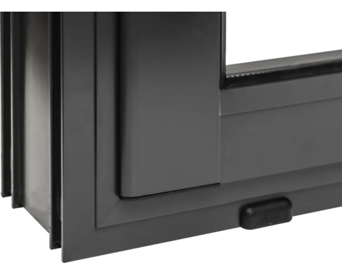 Detailansicht eines Aluminiumfensters