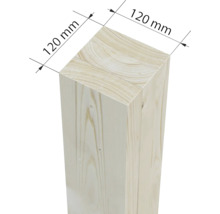 Poutre en bois mesurant 120 mm x 120 mm