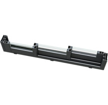 Section transversale d'un cadre de fenêtre en aluminium avec verre