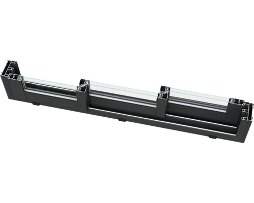 Profilé de fenêtre en aluminium avec insert en verre