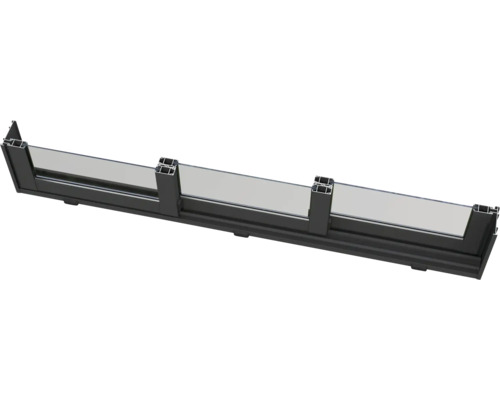 Fensterprofil aus Aluminium und Glas